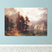 Albert Bierstadt Sierra Nevada, 1871 Canvas Afdruk (Insitu (Houten vloer))