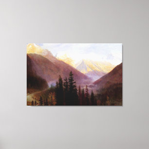 Albert Bierstadt Sunrise bij Glacier Station Canvas Afdruk