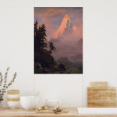 Albert Bierstadt Sunrise over de Matterhorn Poster (Keuken)