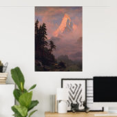 Albert Bierstadt Sunrise over de Matterhorn Poster (Thuiskantoor)