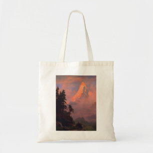 Albert Bierstadt Sunrise over de Matterhorn Tote Bag