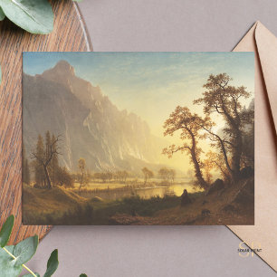 Albert Bierstadt Sunrise Yosemite Valley Schilderi Briefkaart