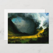 Albert Bierstadt tempête dans les montagnes Carte (Devant / Derrière)