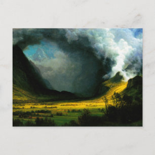 Albert Bierstadt tempête dans les montagnes Carte 