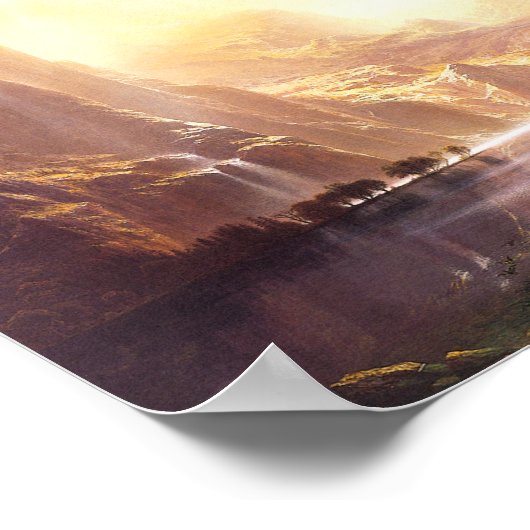 Albert Bierstadt tot Sierra Nevada Poster (Hoek)