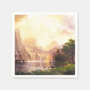 Albert Bierstadt tot Sierra Nevada Servetten