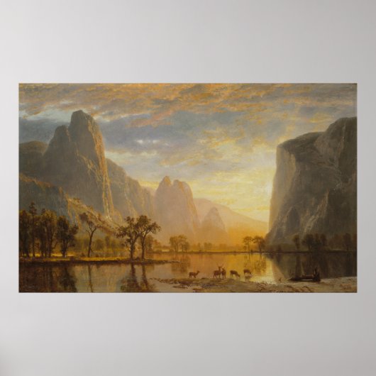 Albert Bierstadt - Valley of the Yosemite Poster (Voorkant)