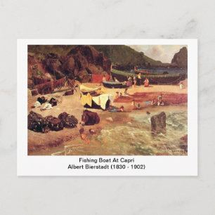 Albert Bierstadt - Vissersboot bij Capri Briefkaart