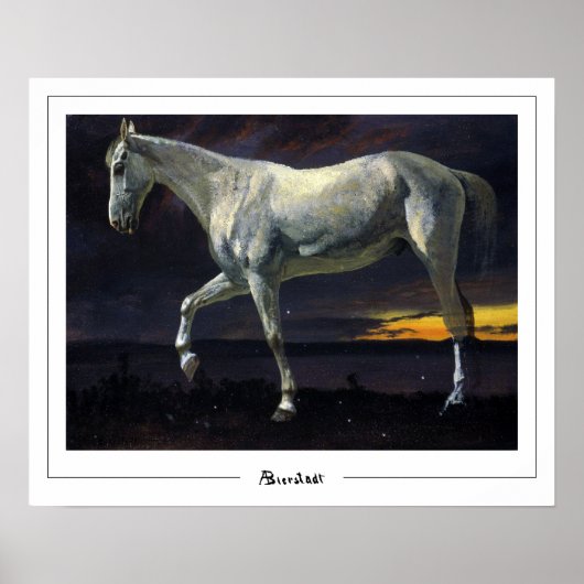 Albert Bierstadt Zedign Art Poster #19 (Voorkant)