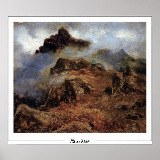 Albert Bierstadt Zedign Art Poster #20 (Voorkant)