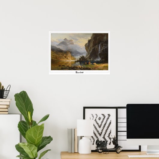 Albert Bierstadt Zedign Poster d'art #108 (Bureau à domicile)
