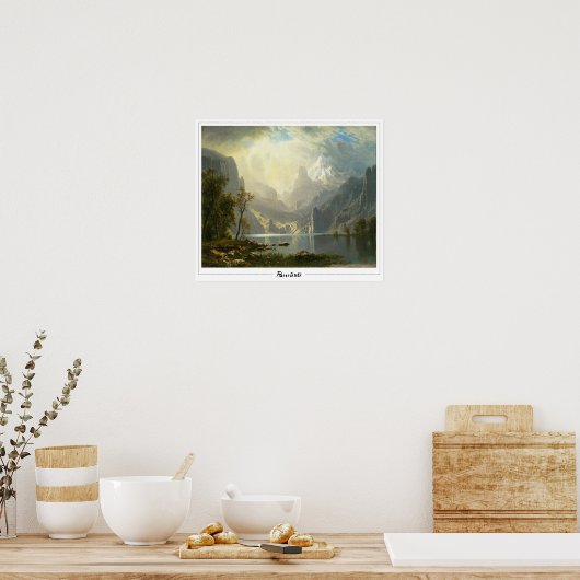 Albert Bierstadt Zedign Poster d'art #298 (Cuisine)