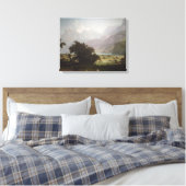 Albert Bierstadt's Lucerne, 1858 Canvas Afdruk (Insitu (Slaapkamer))
