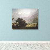 Albert Bierstadt's Lucerne, 1858 Canvas Afdruk (Insitu (Houten vloer))