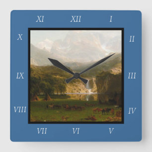 Albert Bierstadt's Rocky Mountains, de piek van La Vierkante Klok