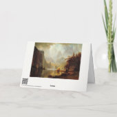 Albert Bierstadt's schilderij in de bergen 1867 Kaart (Achterkant)