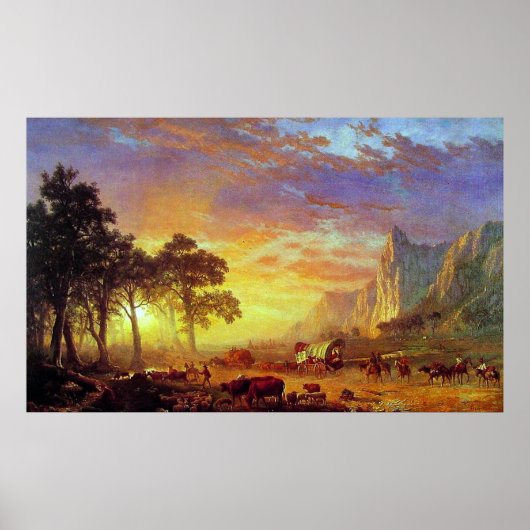 Albert Bierstadt's The Oregon Trail, 1869 Poster (Voorkant)