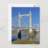 Albert Bridge, carte postale de Londres (Devant / Derrière)