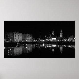 Albert dock B&W Poster