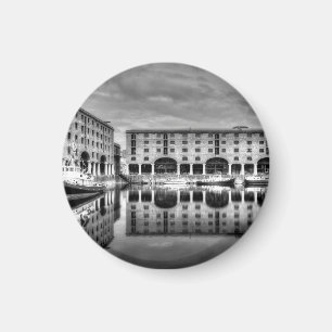 Albert Dock Liverpool Reflecties Magneet