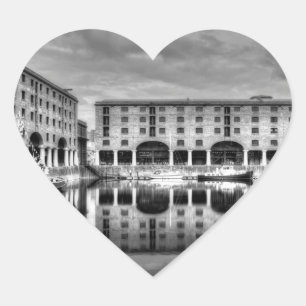 Albert Dock Liverpool Reflections Hart Sticker