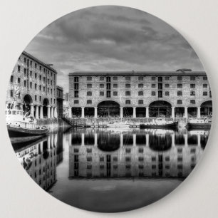 Albert Dock Liverpool Reflections Ronde Button 6,0 Cm