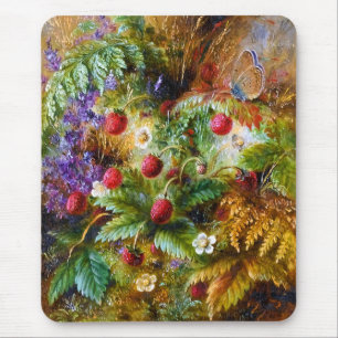 Albert Dürer Lucas: Wilde aardbeien en vlinder Muismat