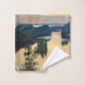 Albert Edelfeel - Kaukola Ridge au coucher du sole (Gant de toilette)