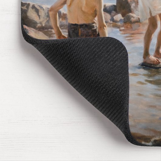 Albert Edelfelt - Boys spelen op de kust Muismat (Hoek)