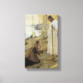 Albert Edelfelt - Christus en Mary Magdalene Canvas Afdruk (Voorkant)