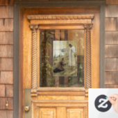 Albert Edelfelt - Christus en Mary Magdalene Raamsticker (Huis Deur)