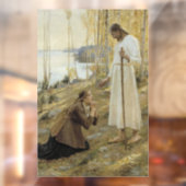 Albert Edelfelt - Christus en Mary Magdalene Raamsticker (Vel 2)