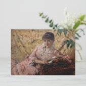 Albert Edelfelt - De leesparisienne Bedankkaart (Staand voorkant)