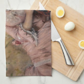 Albert Edelfelt - De leesparisienne Theedoek (Quarter Fold)