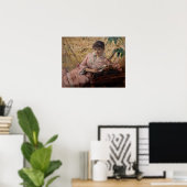 Albert Edelfelt - De Lezende Parisienne Poster (Thuiskantoor)