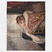 Albert Edelfelt - De Parisienne/Virginie Fleece Deken (Voorkant)