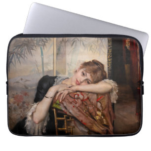 Albert Edelfelt - De Parisienne/Virginie Laptop Sleeve