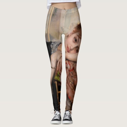 Albert Edelfelt - De Parisienne/Virginie Leggings (Voorkant)