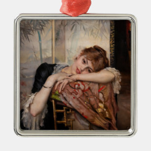 Albert Edelfelt - De Parisienne/Virginie Metalen Ornament