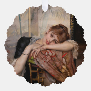 Albert Edelfelt - De Parisienne/Virginie Ornament Kaart