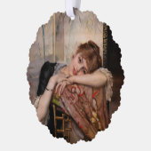 Albert Edelfelt - De Parisienne/Virginie Ornament Kaart (Links)