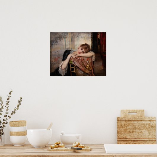 Albert Edelfelt - De Parisienne/Virginie Poster (Keuken)