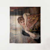 Albert Edelfelt - De Parisienne/Virginie Wandkleed (Voorkant)