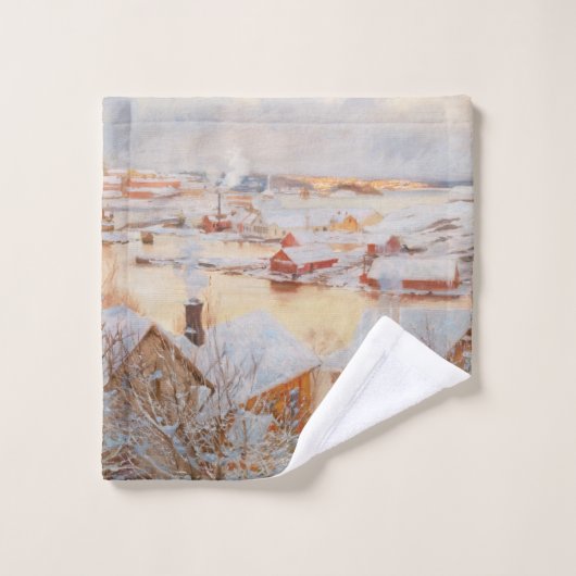 Albert Edelfelt - December - dag Bad Handdoek (Wasdoekje)