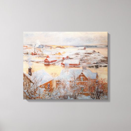 Albert Edelfelt - December - dag Canvas Afdruk (Voorkant)