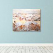 Albert Edelfelt - December - dag Canvas Afdruk (Insitu (Houten vloer))