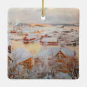 Albert Edelfelt - December - dag Keramisch Ornament (Achterkant)