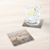 Albert Edelfelt - December - dag Vierkante Kartonnen Onderzetter (Insitu)