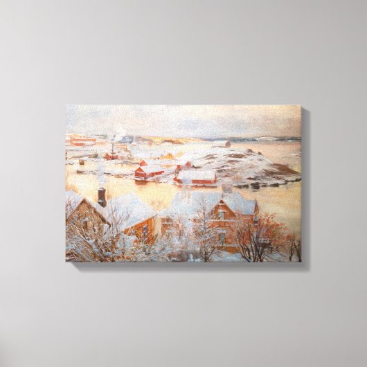 Albert Edelfelt - Decemberdag Canvas Afdruk (Voorkant)