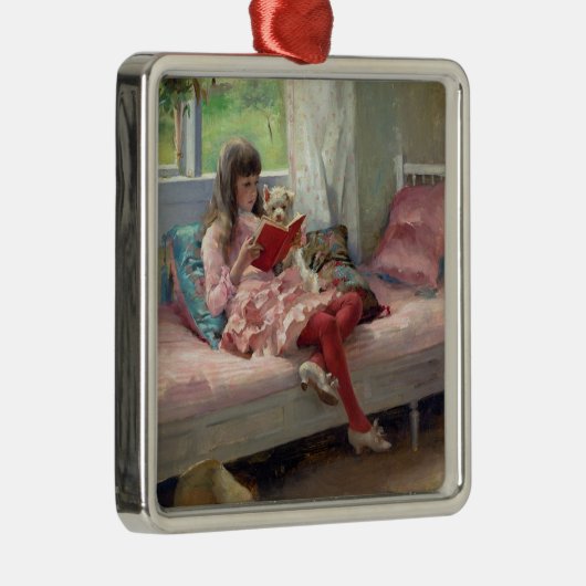 Albert Edelfelt - Goede vrienden Metalen Ornament (Rechts)